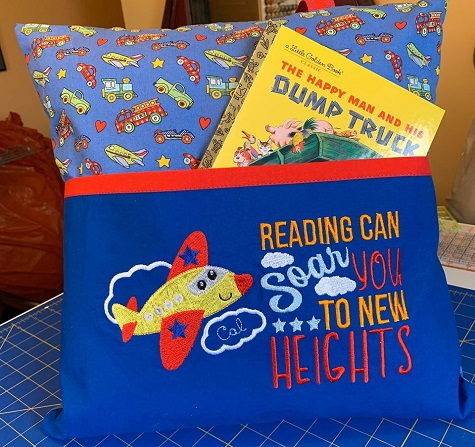 Reading Pillow Flying