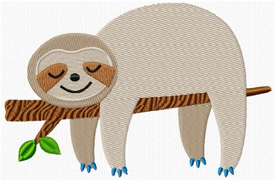 sloth reading pillow