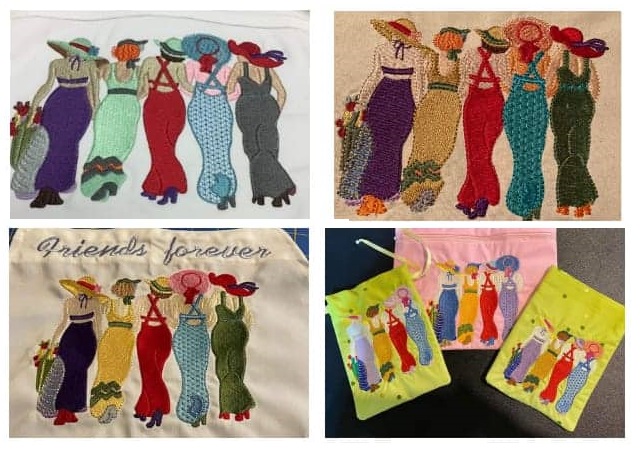 Pundora Sisterhood Embroidery Hoop for 2 figures –