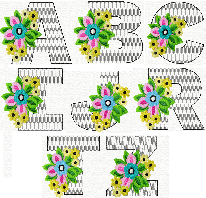 AlphabetSpring Floral